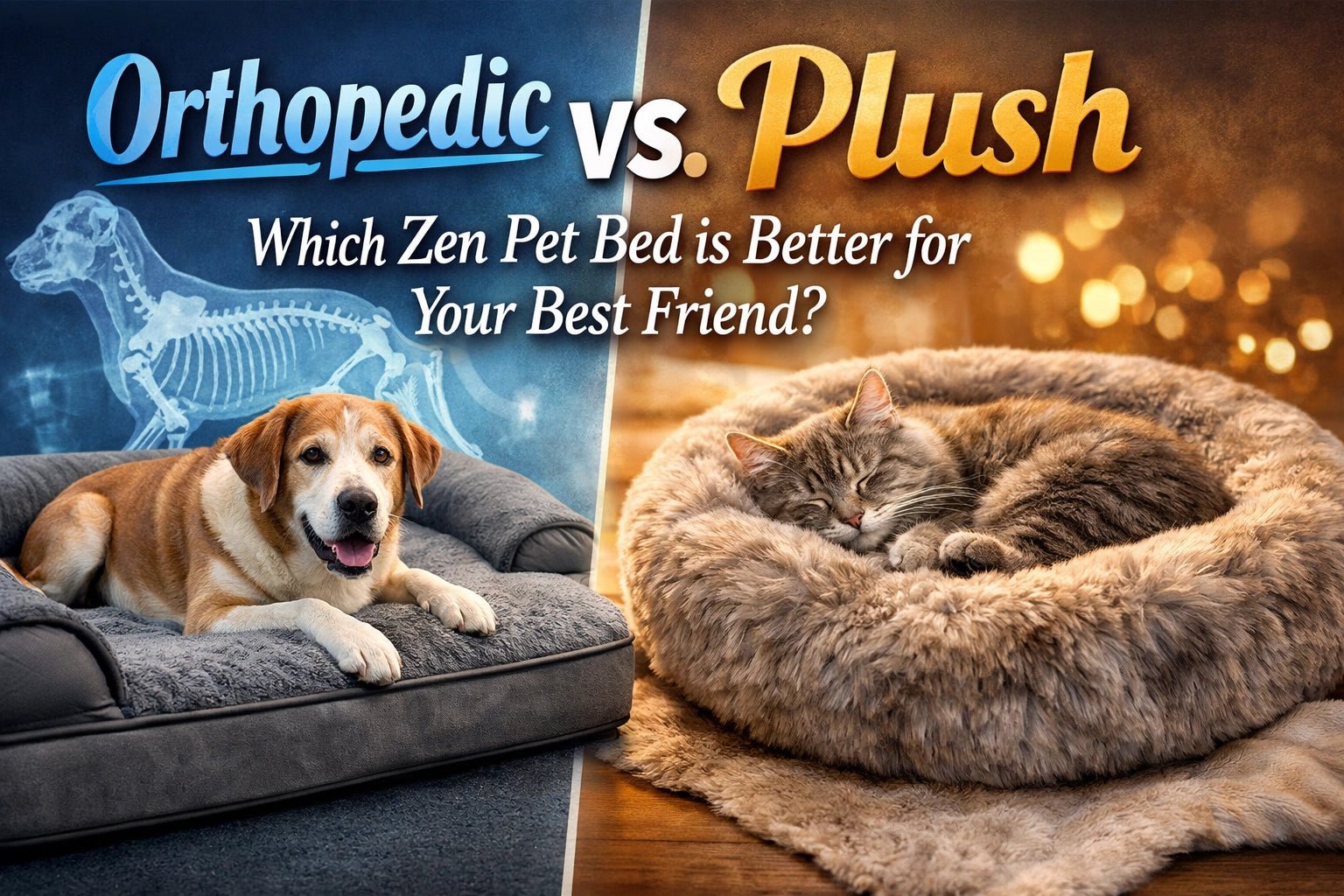 Orthopedic vs. Plush: Which Zen Pet Bed is Better for Your Best Friend? - Dharma’s Emporium | Meditation Cushions & Zen Pet Essentials